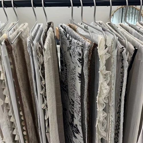 加粗加长展示陈列窗帘样品吊卡衣架不锈钢展示架展览裤架定制实心