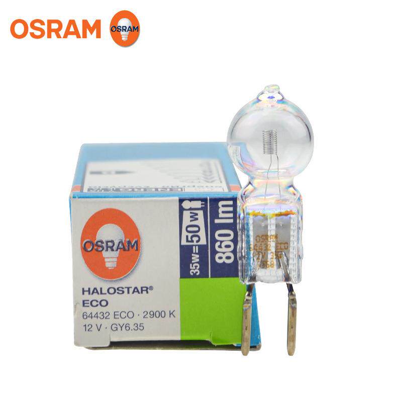 欧司朗卤素灯泡64432 ECO显微镜仪器灯泡12V50W光学仪器米泡GY6.3