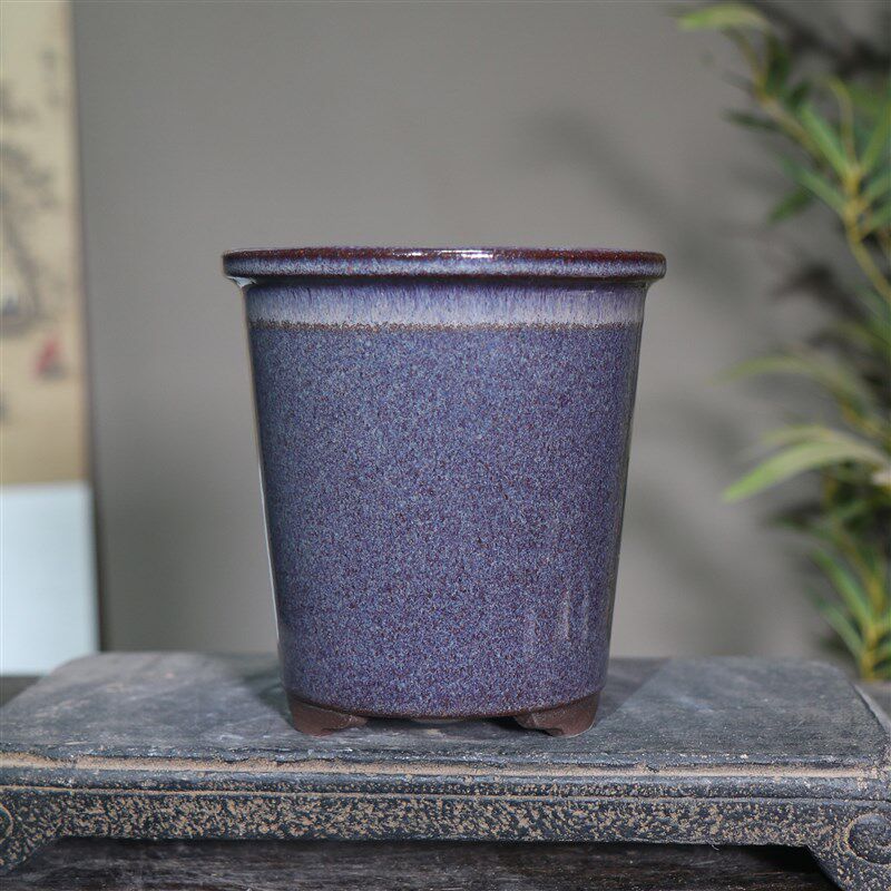 紫砂花盆陶瓷盆景盆兰花盆春兰盆桌面兰盆高盆老桩盆觅陶乡小盆
