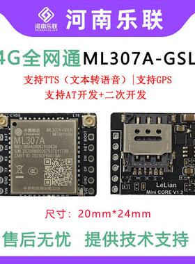 中移4G模组ML307A核心板物联网Cat.1通信板共享GPS定位STM32例程
