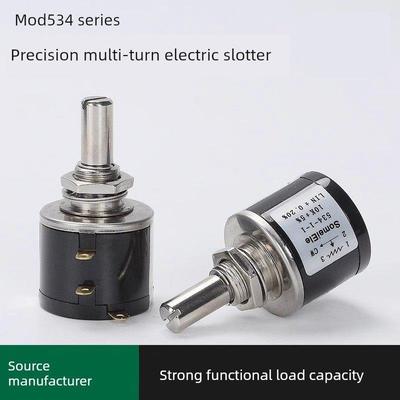精密多圈绕线电位器MOD534配多圈刻度旋钮1K2K5K10K可调电阻10圈