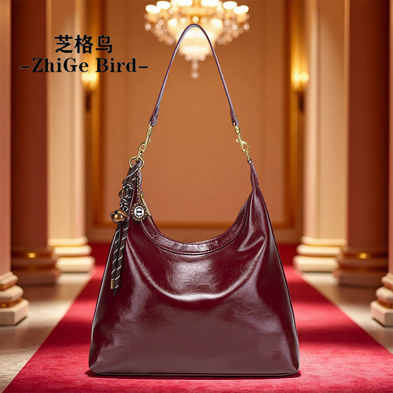 芝格鸟托特包大容量女包2025新款单肩腋下包红色结婚包包新娘包,箱包皮具/热销女包/男包,托特包,淘宝优惠券,粉丝福利购,淘宝优惠卷