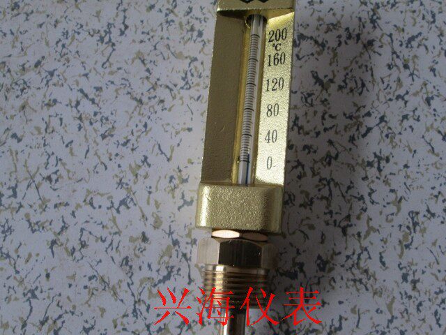 铜套温度计,船用温度计V型温度计0-200度 0-600度尾长100mm