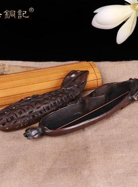 杨铜记 铜合金玉米香炉摆件 线香炉熏香炉香道摆件供檀香摆件