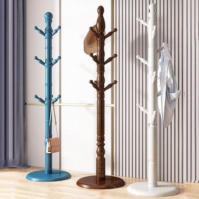 落地衣帽架家用实木衣架卧室简易挂衣架宿舍办公室立式挂包架