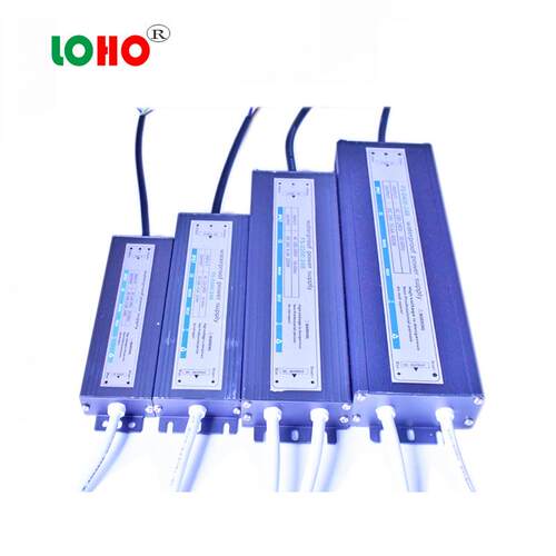 12V24V超薄防水电源 LED防雨防水灌胶电源60W100W150W200W变压器
