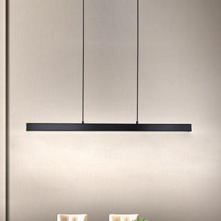 北欧餐厅吊灯创意个性 led吧台饭厅餐桌办公长条吊灯现代简约灯具