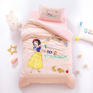 纯棉幼儿园被子三件套米妮被褥六件套宝宝午睡入园婴儿童女孩床品