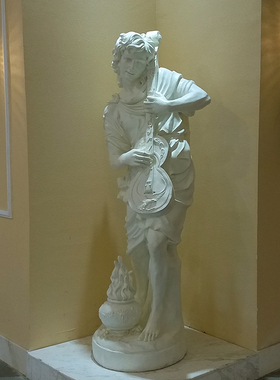 大型落地玻璃钢雕塑户外庭院花园欧式人物摆件艺术品雕像音乐人