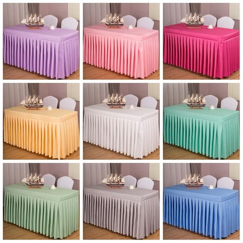 会议桌布桌套长方形台布布艺酒店办公室展会活动商务签到长条桌裙