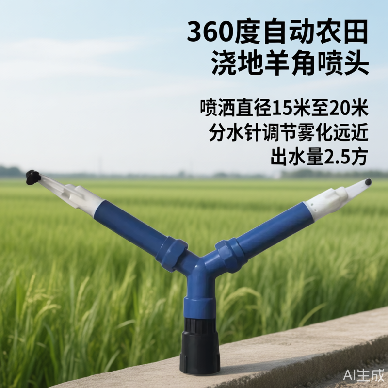 360度自动农田浇地羊角喷头