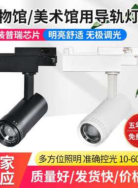 LED调焦防眩轨道灯 原装普瑞97Ra芯片博物美术服装餐厅专用轨道灯