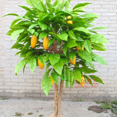 仿真芒果树假芒果树水果档超市水果堆头展位装饰水果树假绿植