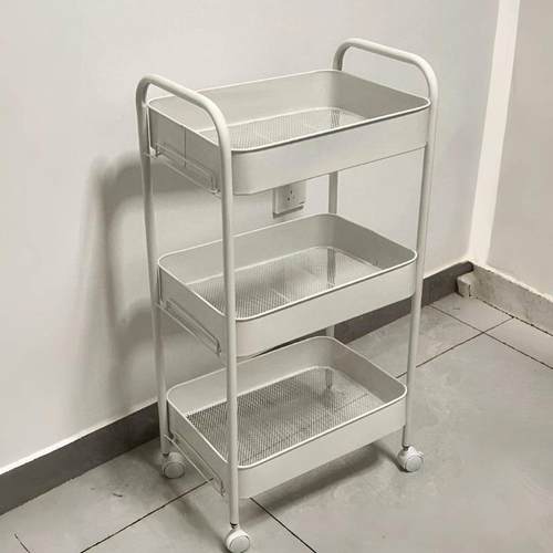 小推车置物架厨房落地多层零食婴儿卧室卫生间移动储物收纳架玩具