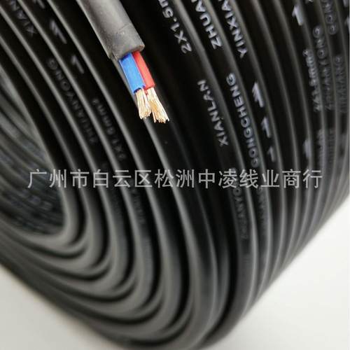 2X1.5平方黑色二芯护套音响线 RVV护套线 音箱功放工程广播喇叭线