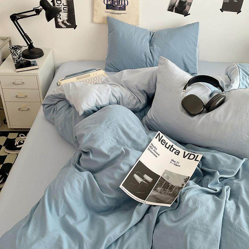 A类母婴级纯色水洗棉四件套学生宿舍素色被罩床单被套床笠三件套,鲜花速递/花卉仿真/绿植园艺,割草机/草坪机,淘宝优惠券,粉丝福利购,淘宝优惠卷