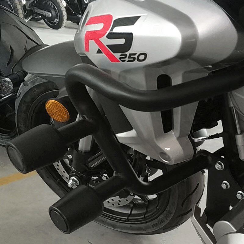 建设无界RS250复古街车黑色防摔架发动机保护杠保险杠