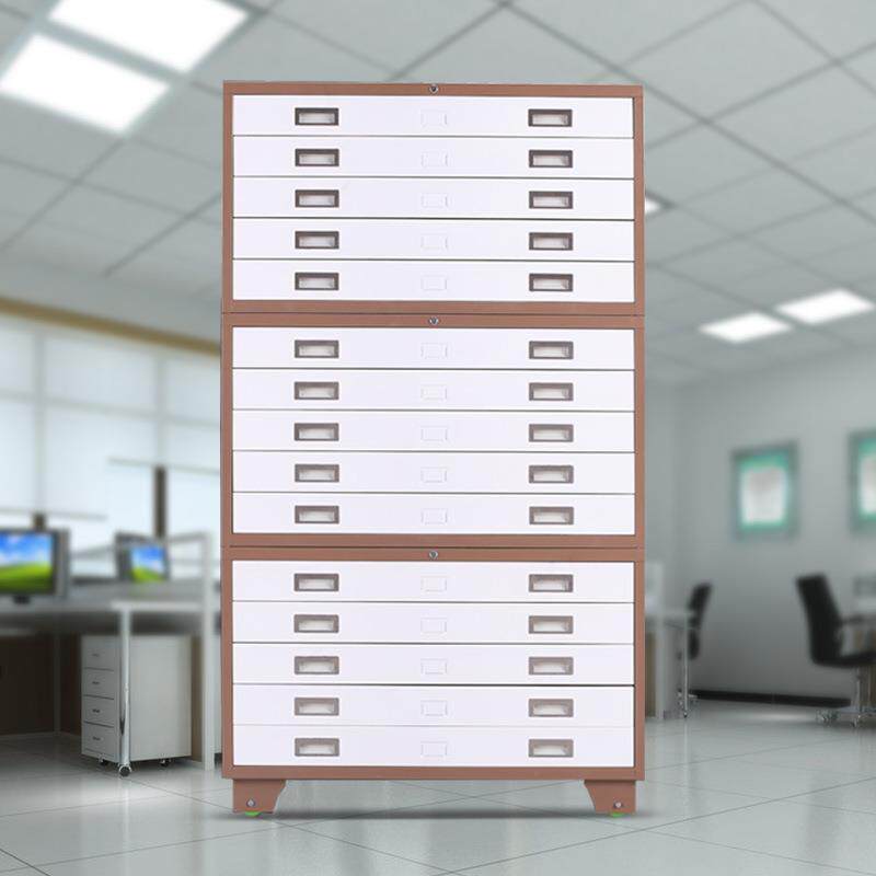 工程图纸柜加厚钢制底图柜1号0号抽屉式工程资料柜图纸存放收纳柜