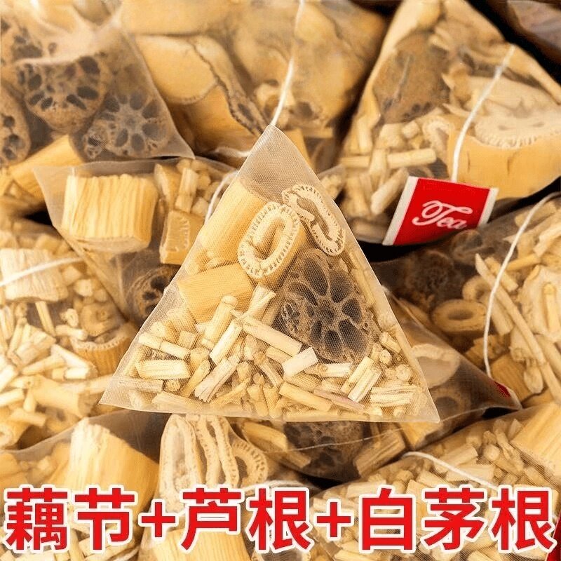 【到手60包】藕节芦根水白茅根茶组合小孩流鼻血成人上火烦躁烦闷