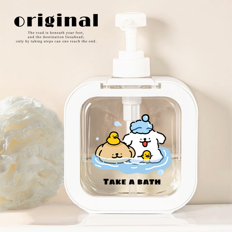 可爱洗发水按压分装瓶洗衣洗手液瓶子家用沐浴露洗洁精压取器空瓶图片