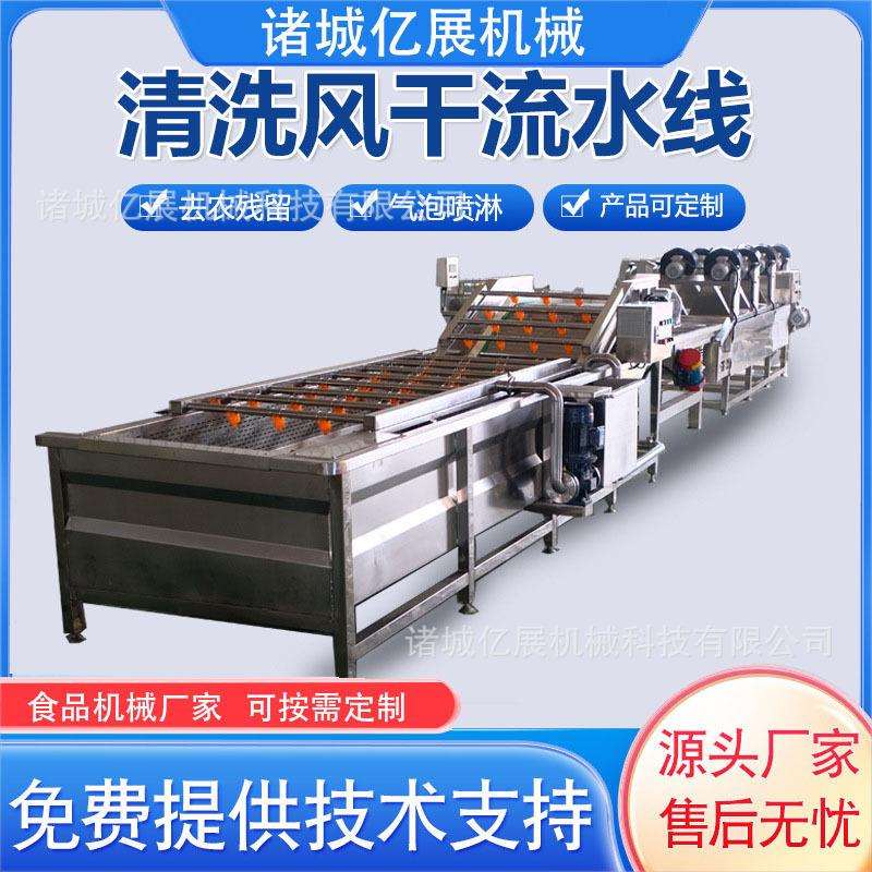 枇杷气泡清洗机果蔬高压喷淋清洗设备水果冲浪式清洗机