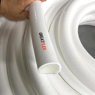 白色双层加厚耐高压夹网硅橡胶软管耐低温高温实验用软