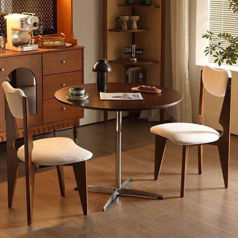 北欧胡桃洽谈圆桌家用实木餐桌小户型中古复古茶几阳台餐桌子家用,鲜花速递/花卉仿真/绿植园艺,割草机/草坪机,淘宝优惠券,粉丝福利购,淘宝优惠卷