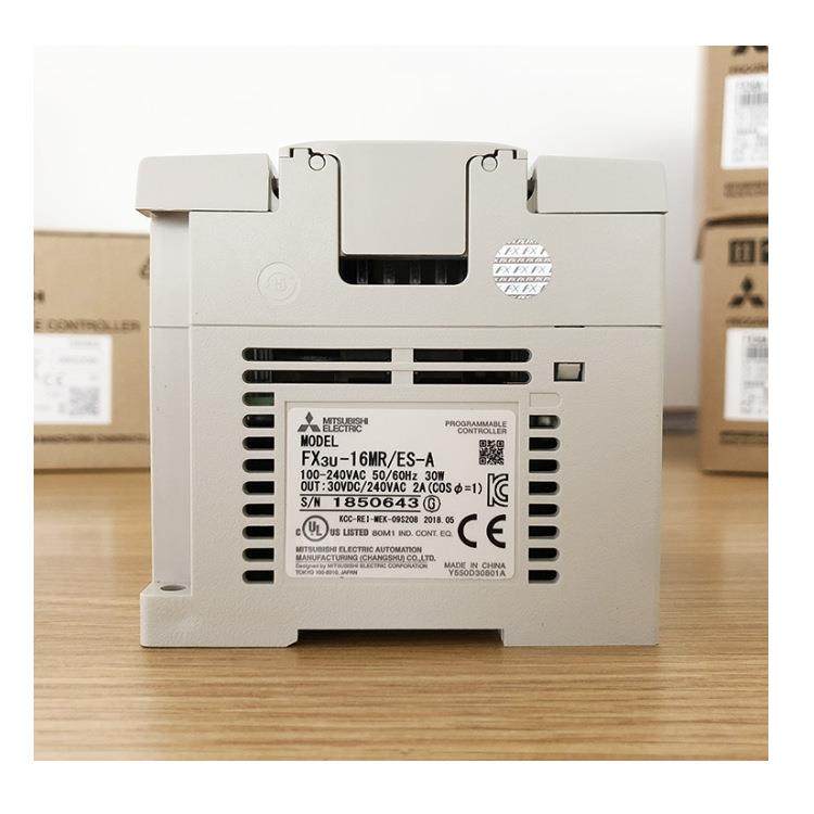 PLC FX3U-16MT/ESS AC电源8点出入晶体管源型