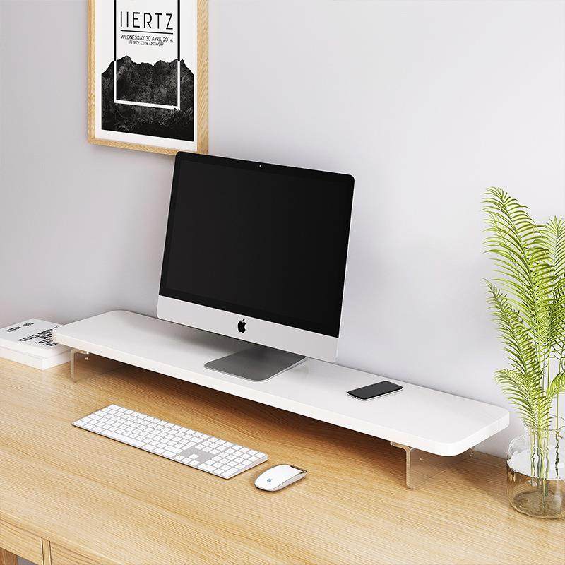 桌面电脑显示器增高架实木屏幕收纳支架笔记本电脑散热置物底座