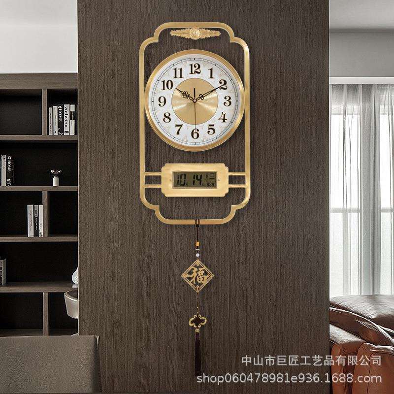 北欧时尚客厅挂钟现代简约家用创意个性挂墙装饰钟表网红时钟外贸