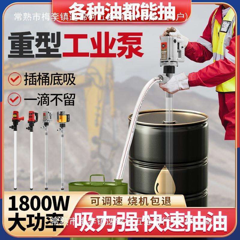 手提式电动油桶泵220v大功率抽液泵柴油食用油加油机抽油器抽油泵