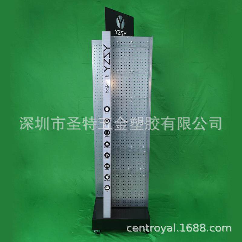 厂家设计 饰品挂架旋转展示架落地商用货架 带挂钩展示架陈列架