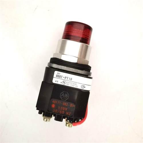 AB 罗克韦尔自动复位开孔30MM 带120VAC指示灯按钮开关 800T-PT16