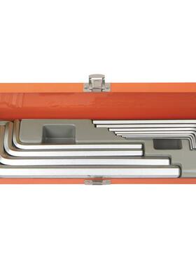 钢盾工具 12件套S2合金钢公制加长平头内六角扳手S050025