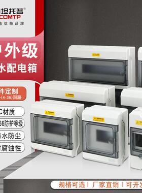 防水开关盒STPK4-36回路户外级断路器空开盒IP67塑料充电桩防护箱