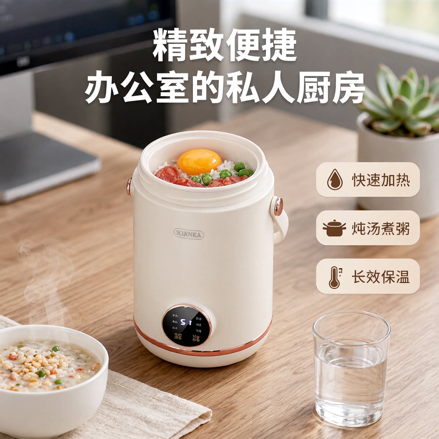 便携式上班族烧水壶多功能电炖杯家用学生宿舍养生杯早餐煮粥炖汤