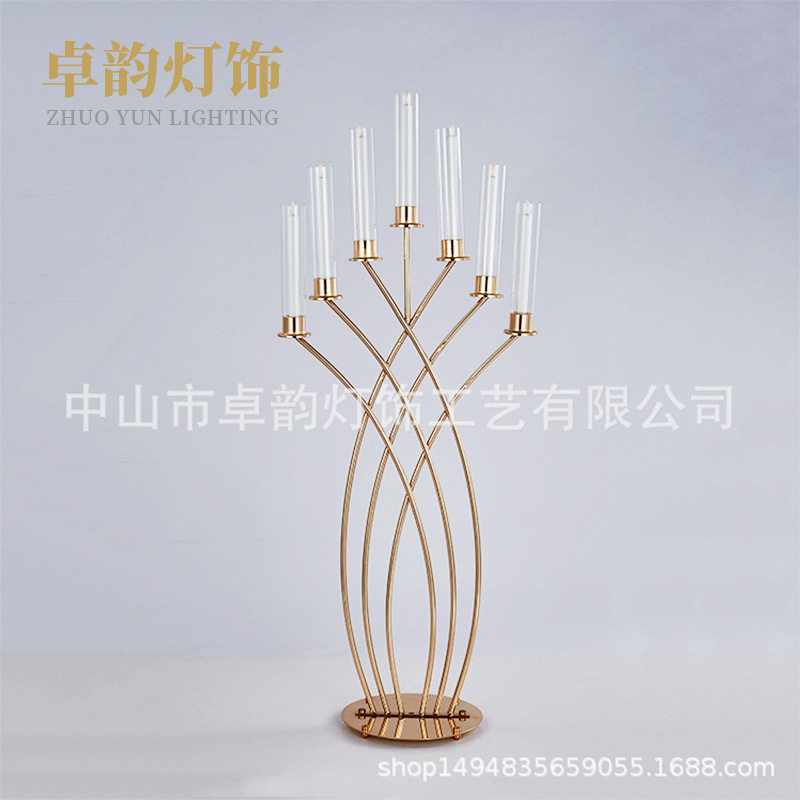 严选跨境7头美人鱼烛台路引婚庆场地布置T台摆件酒店舞台道具装饰,家居饰品,烛台,淘宝优惠券,粉丝福利购,淘宝优惠卷