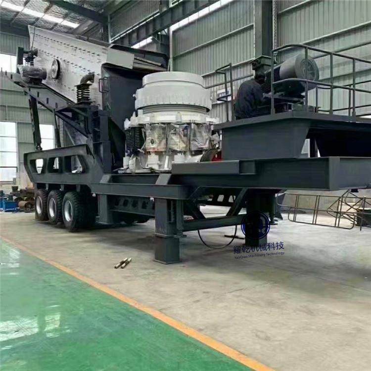 移动破碎站 轮式方解石制砂机 耀乾 鹅卵石建筑垃圾破碎站厂家,机械设备,破碎机,淘宝优惠券,粉丝福利购,淘宝优惠卷