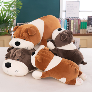 可爱沙皮狗毛绒玩具大狗狗公仔睡觉抱枕床上玩偶娃娃床上送男女生