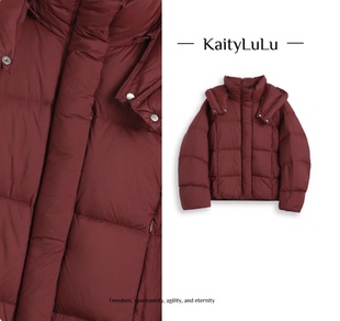 KaityLuLu 软糯泡芙连帽外套KL1220F147 奶芙质地