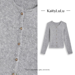 KL1220D044 气质小金扣针织上衣 KaityLuLu 伯利恩千金