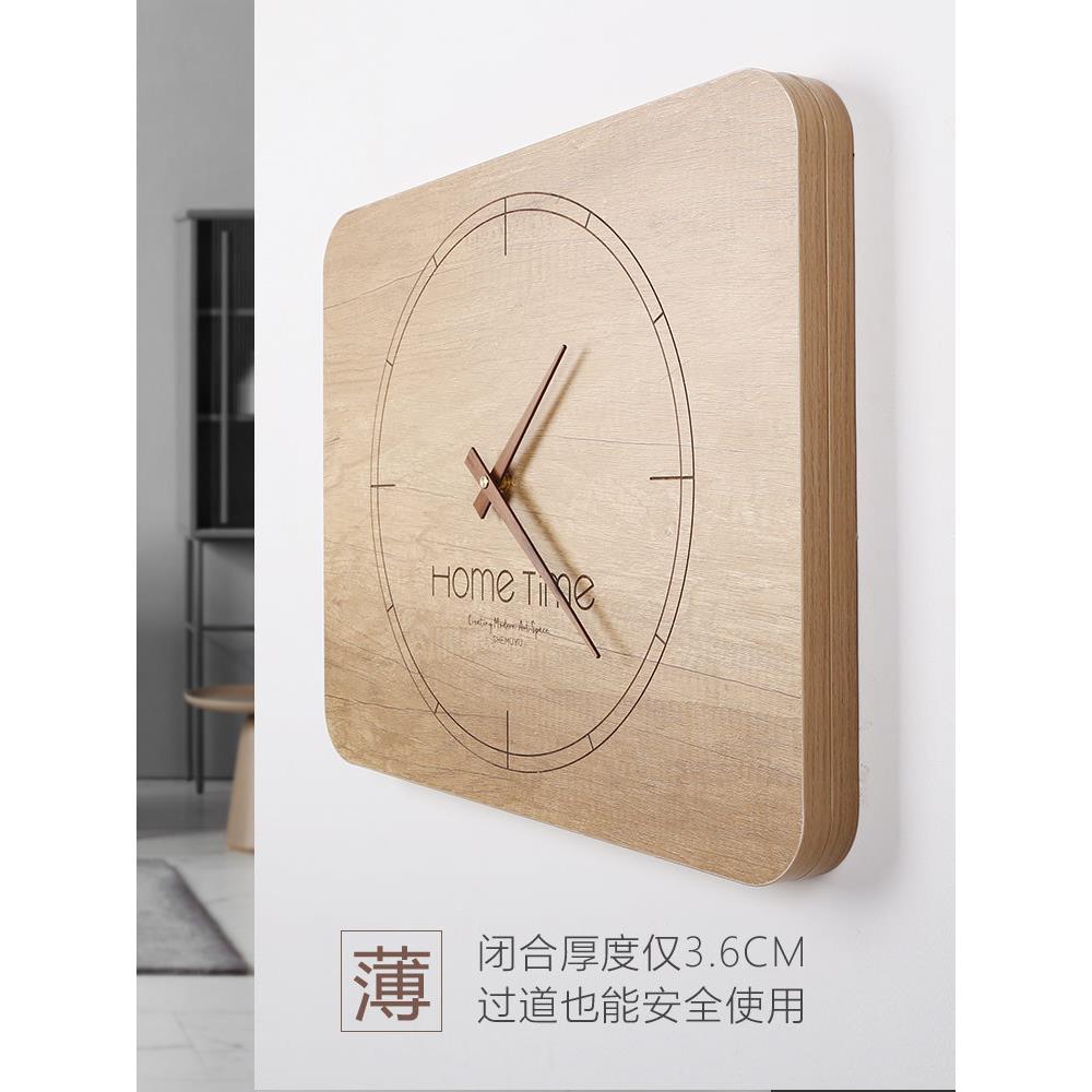 电表箱装饰画带钟表竖款 现代简约遮挡箱北欧配电箱时钟创意挂画图片