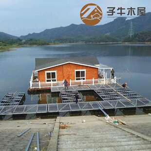 浙江水上木屋建造湖边全屋度假景区设计可拆卸海边木屋房