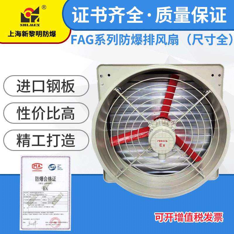 上海新黎明防爆壁式排风换气扇FAG-600带百叶窗220 380V国标厂家