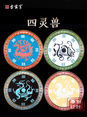 古玄空 精品四灵兽朱雀玄武青龙白虎摆件天然四大神兽家居精工铜