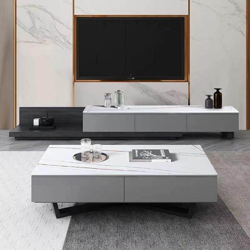 轻奢大理石茶几电视柜组合简约现代黑白灰色客厅岩板茶几电视柜,鲜花速递/花卉仿真/绿植园艺,割草机/草坪机,淘宝优惠券,粉丝福利购,淘宝优惠卷