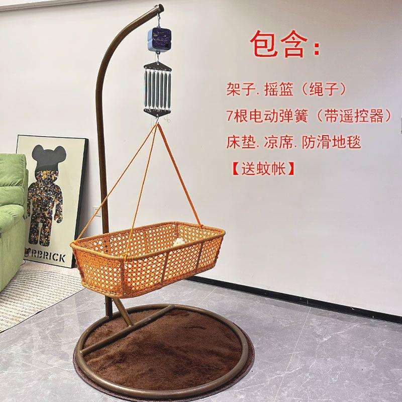 童潮汕秋千安抚摇篮吊床家用婴儿摇篮非摇床摇宝宝婴儿手动童上下