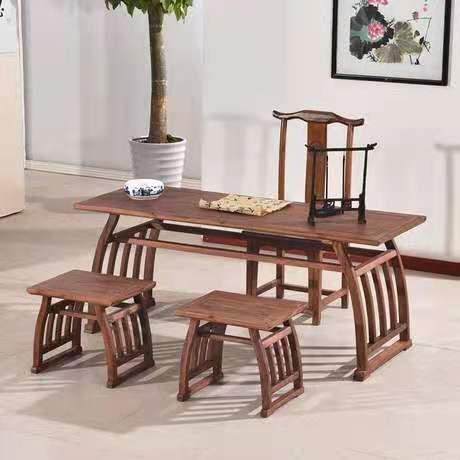 仿古国学桌私塾课桌实木马鞍桌椅中式茶桌书法茶艺桌古风学生桌,鲜花速递/花卉仿真/绿植园艺,割草机/草坪机,淘宝优惠券,粉丝福利购,淘宝优惠卷