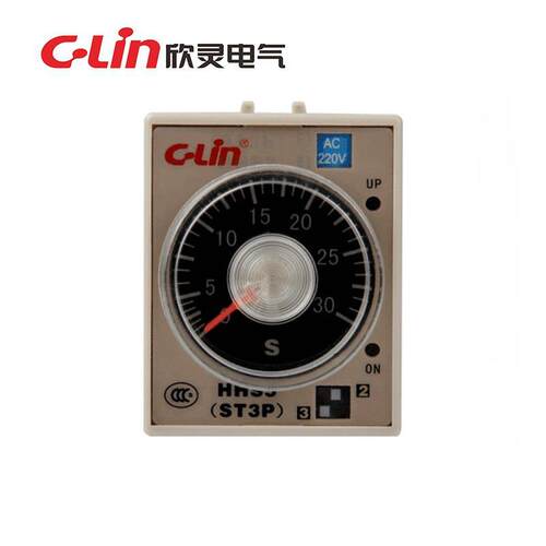 欣灵电气 HHS5C-A时间继电器JSZ3C ST3PC-A AC220V DC24V带瞬动