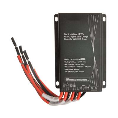 EH系列太阳能控制器LED防水IP68 pwm市电互补太阳能路灯控制器15A